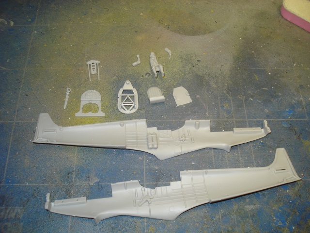 Cockpit and fuselage parts